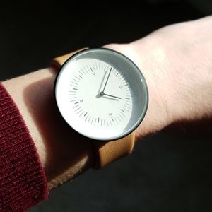 Nomad mininalist Swedish leather band watch